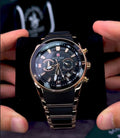 Reward VIP Men’s Luxury Analog Chronograph Style Watch – Premium Black Dial & Strap