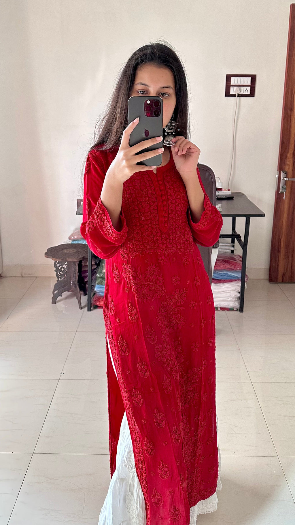 Premium Chikankari Kurti Set – Elegant & Stylish ( 3 Piece )