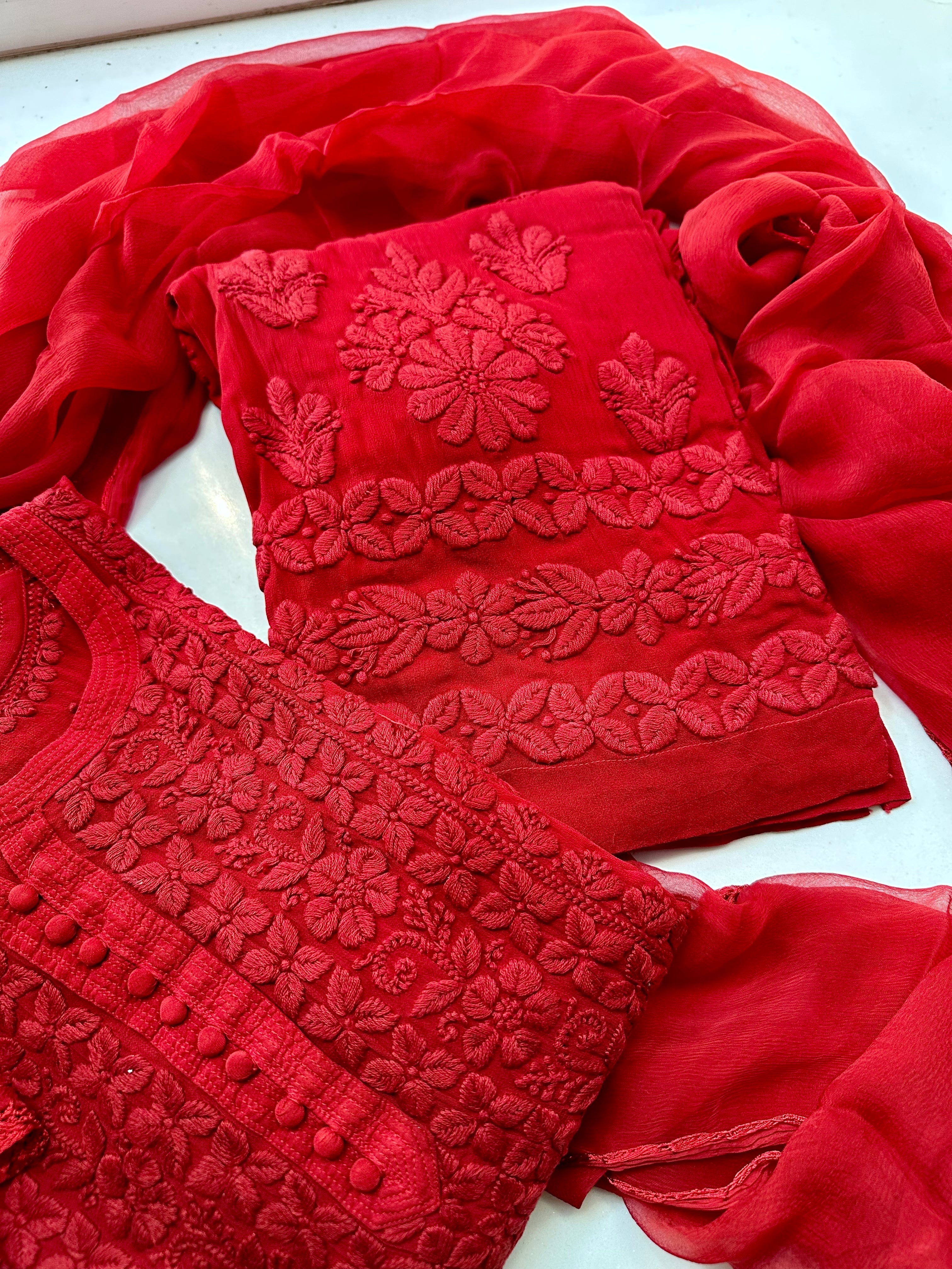 Premium Chikankari Kurti Set – Elegant & Stylish ( 3 Piece )