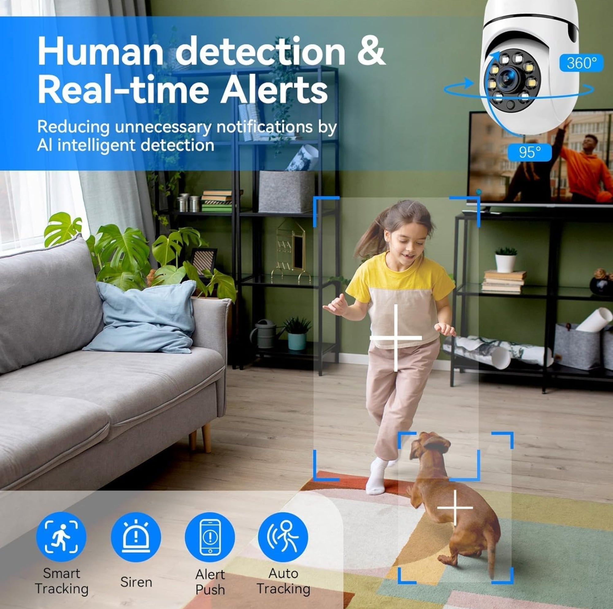 4MP WiFi Bulb CCTV Camera. Mobile Full Control, Unlimited Device Connect