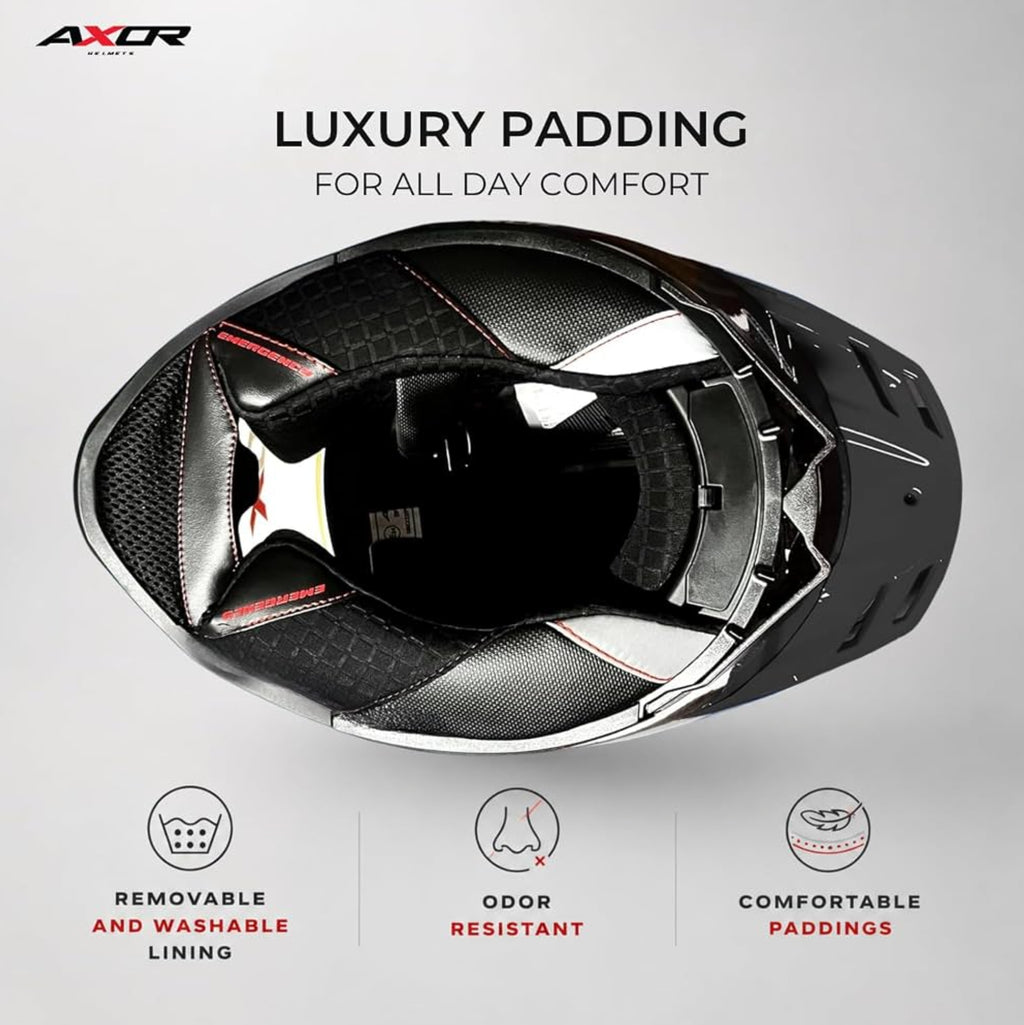 Brutale Solid Colors Dual Spoiler Helmet – Aerodynamic Full Face Design | Certified (ISI, DOT, ECE) | Premium Safety & Comfort- Black, All Size Available