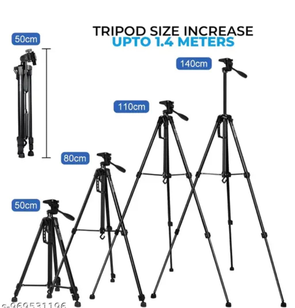 BRO CORE Lightweight Adjustable Camera Tripod Stand with Mobile Holder 7f