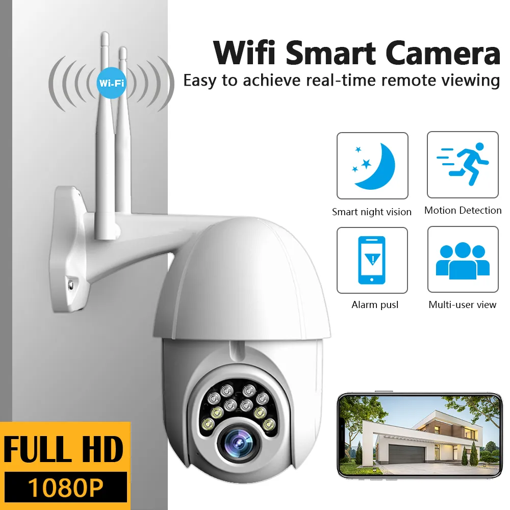 HD Dome Camera V380Pro Wireless WiFi IPZ CCTV Security 1080p
