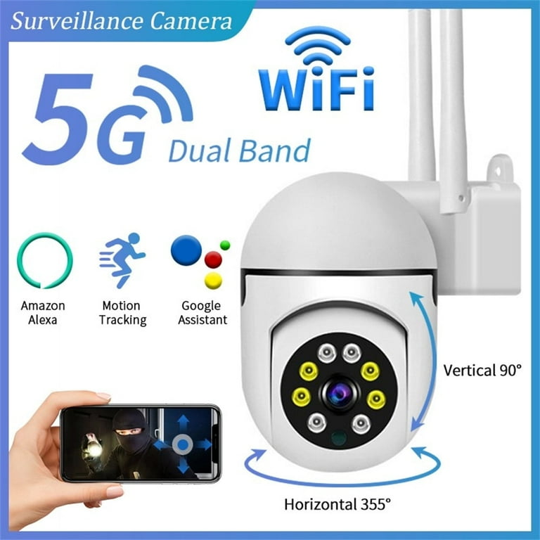 HD Dome Camera V380Pro Wireless WiFi IPZ CCTV Security 1080p