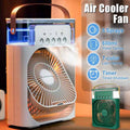 Mini Air Cooler Fan Bulit -In Soft LED Night Light Long Lasting Cooling